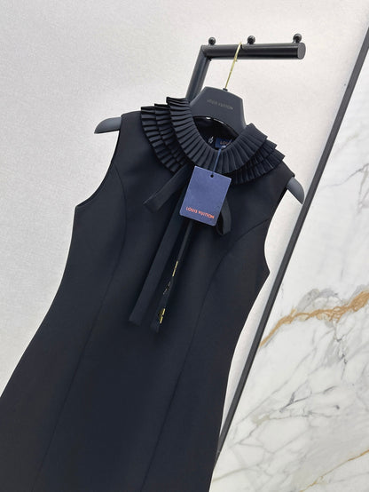 LU Pleat Collar Fitted Dress Limited