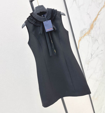 LU Pleat Collar Fitted Dress Limited