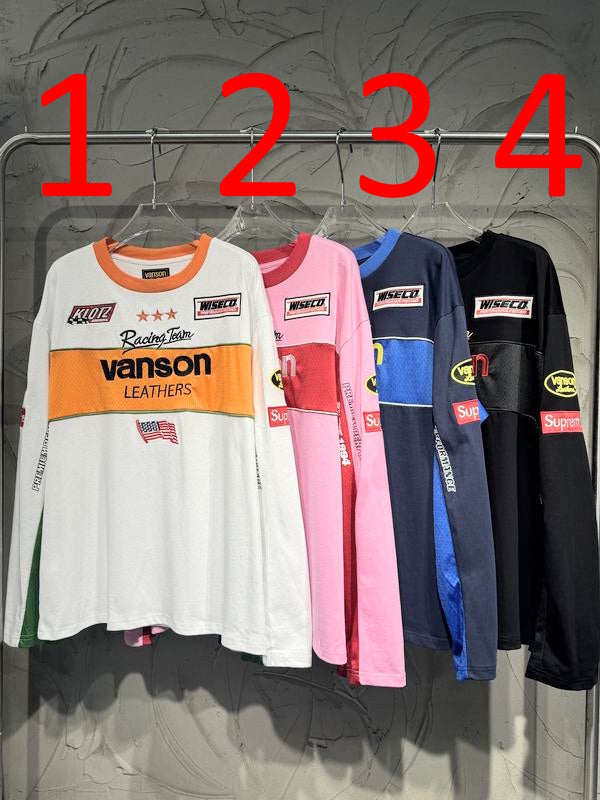 VANSON x SUPRE Long Sleeve  T- Shirt  4 Color's