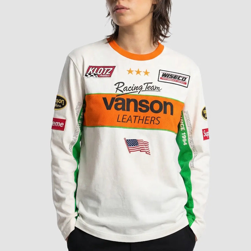 VANSON x SUPRE Long Sleeve  T- Shirt  4 Color's