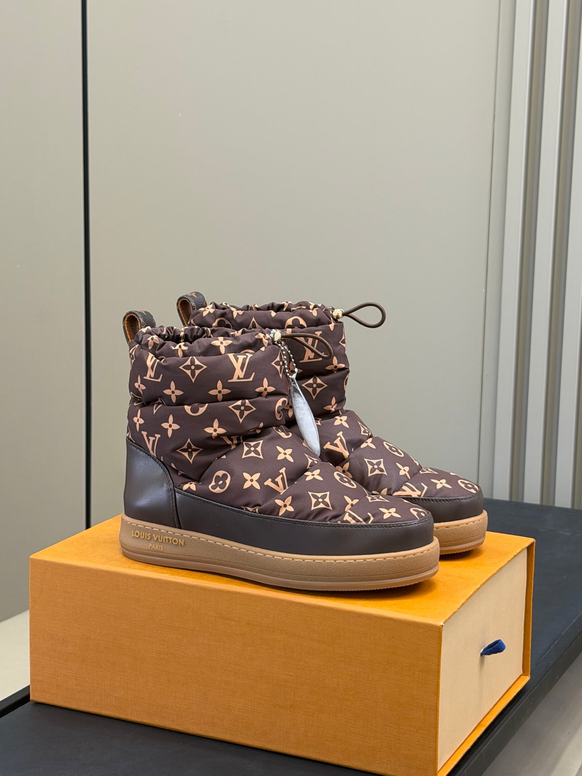 LU Puffer Boots Woman Low