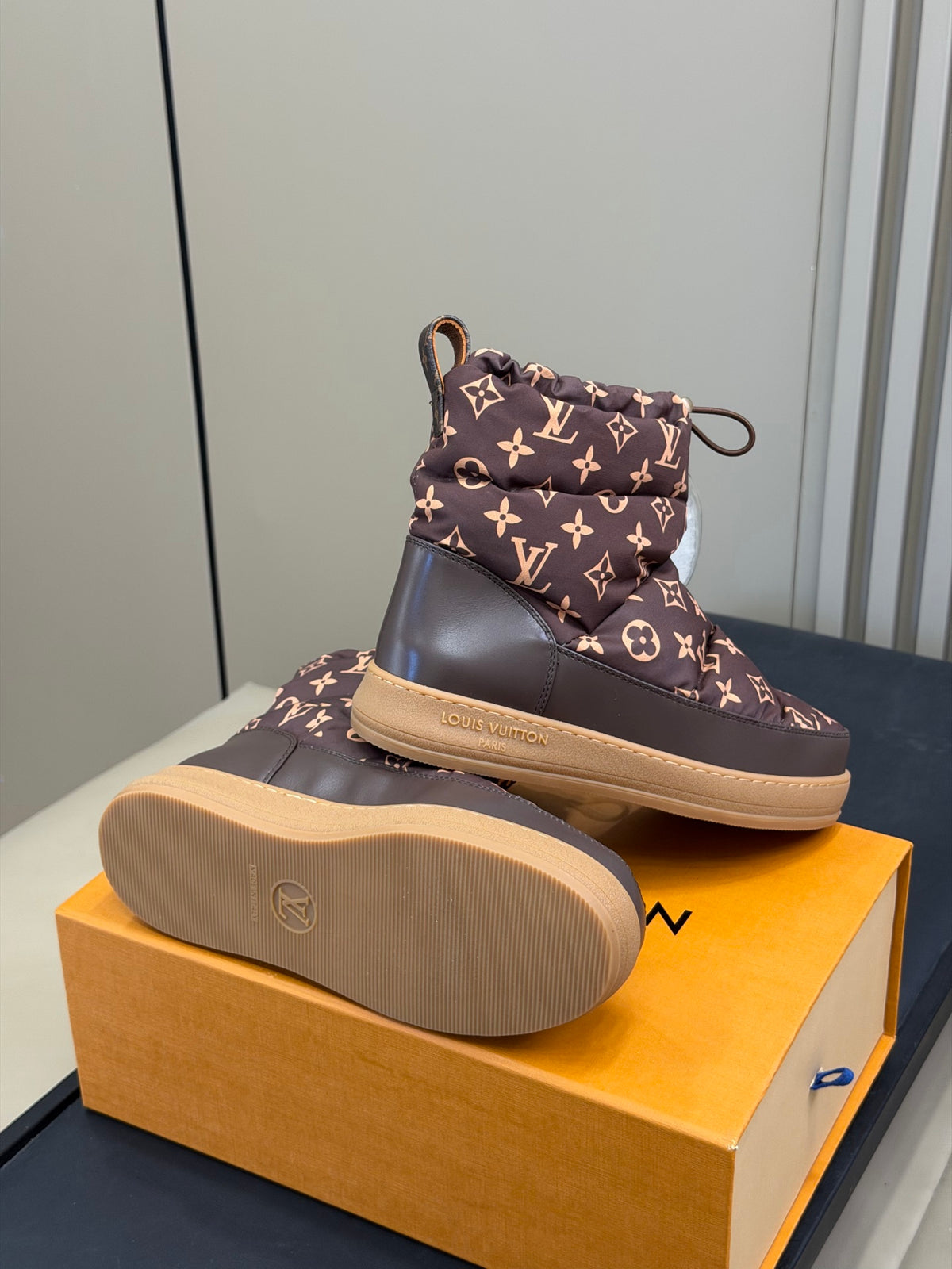 LU Puffer Boots Woman Low