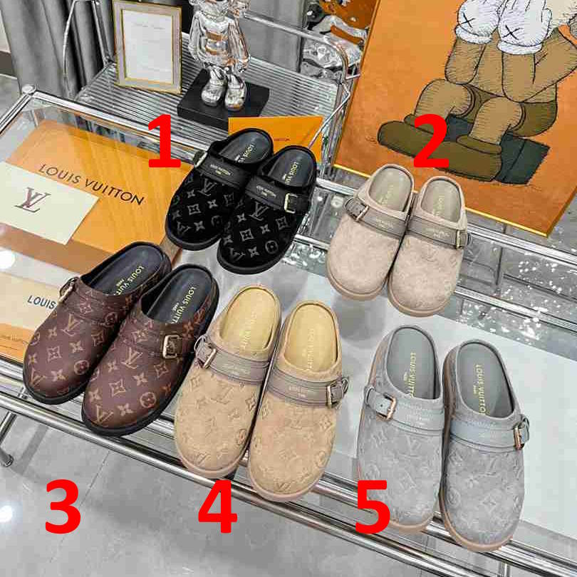 LU  Mule Shoes Woman 5 Color's