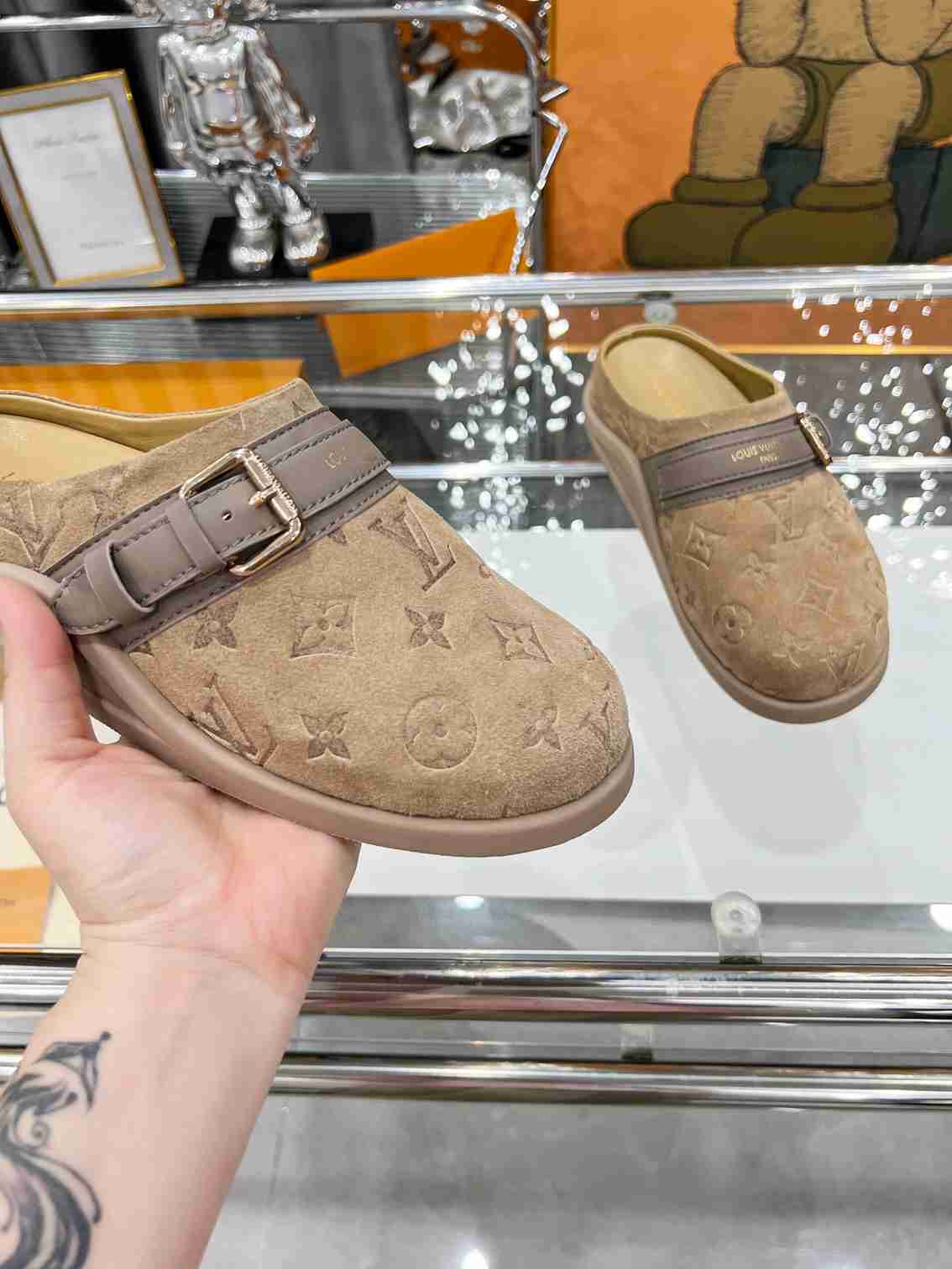 LU  Mule Shoes Woman 5 Color's