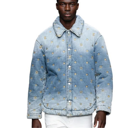 LU Jacket Quilted  Man Denim IOFF