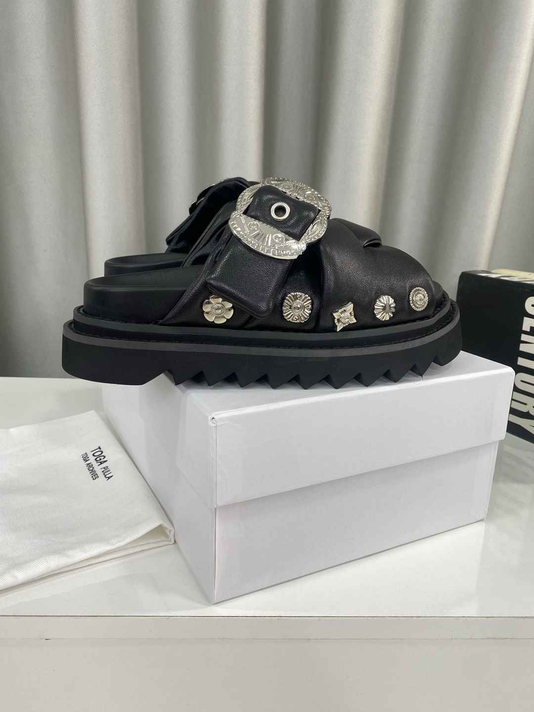 TOGA stud-embellished leather  Slippers  Woman
