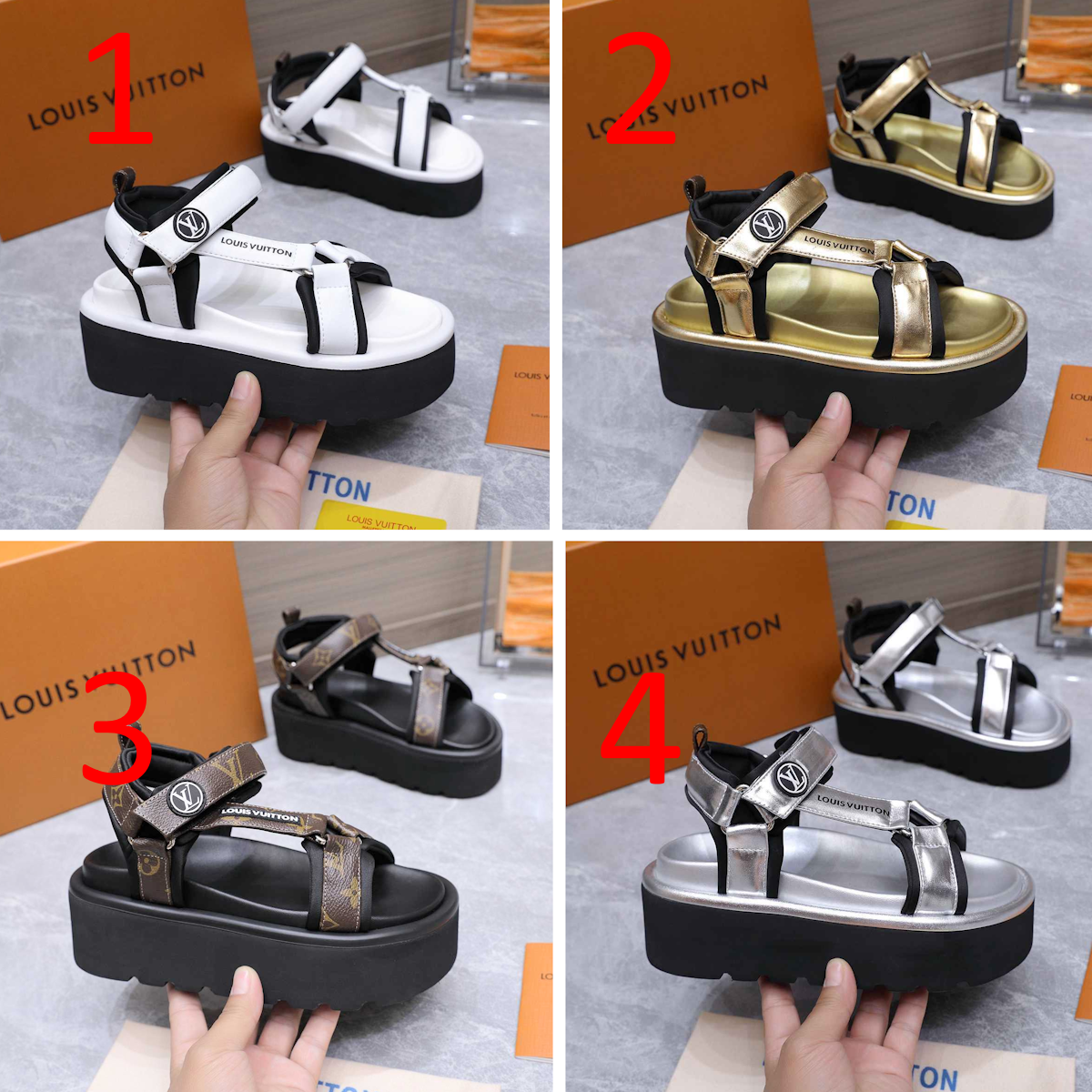 LU sandals  Woman 4 Color's