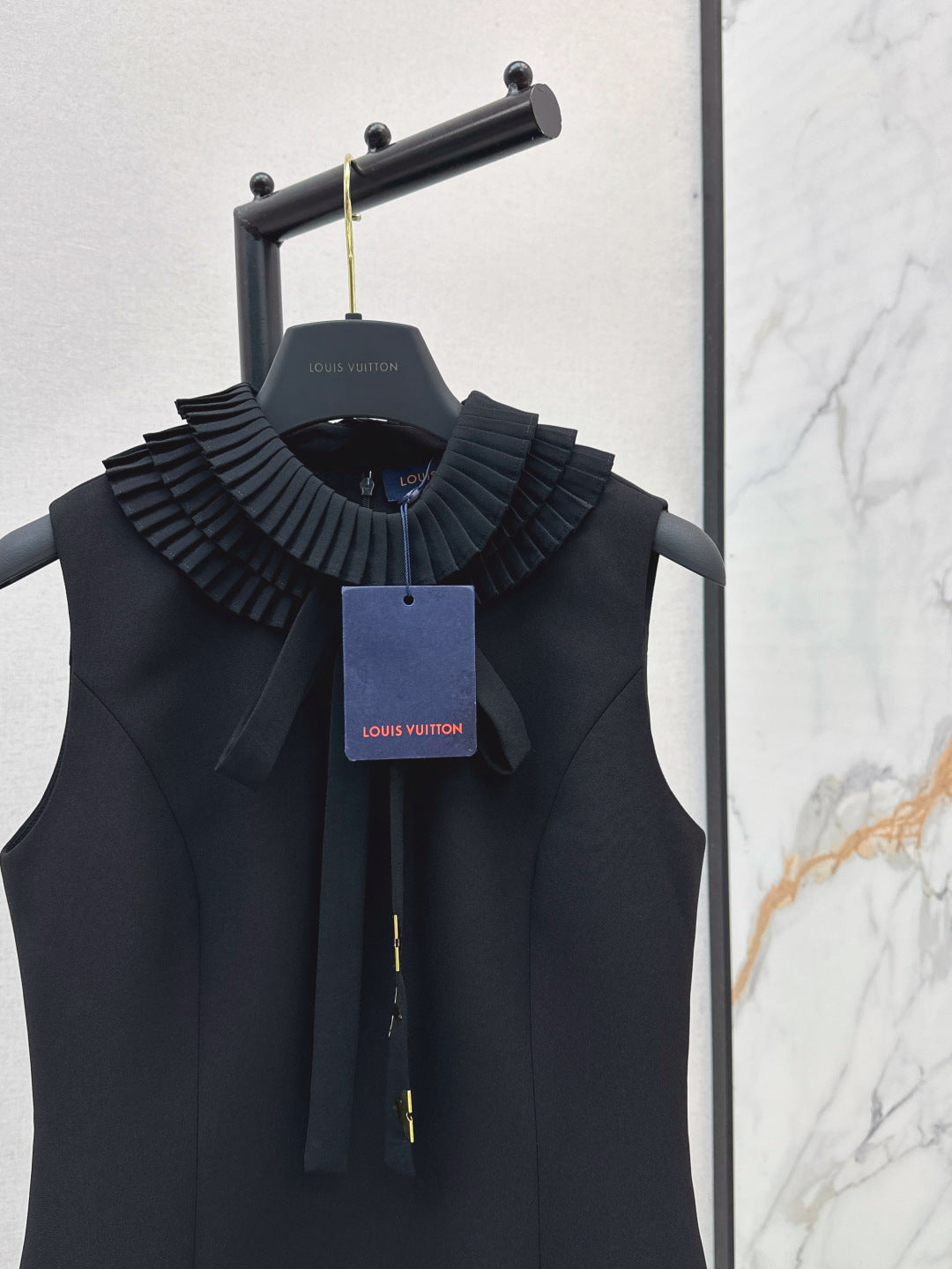 LU Pleat Collar Fitted Dress Limited