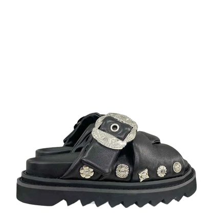 TOGA stud-embellished leather  Slippers  Woman