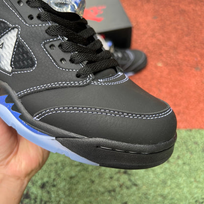N*KE Air Jorda 5 AJ5 Retro Awake NY Black Racer Blue Sneakers 46