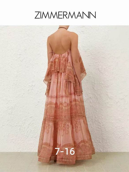 ZIMER MAN Sundance Frill Maxi  Dress