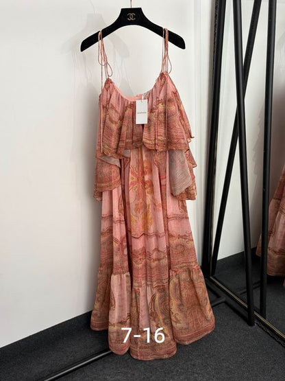 ZIMER MAN Sundance Frill Maxi  Dress