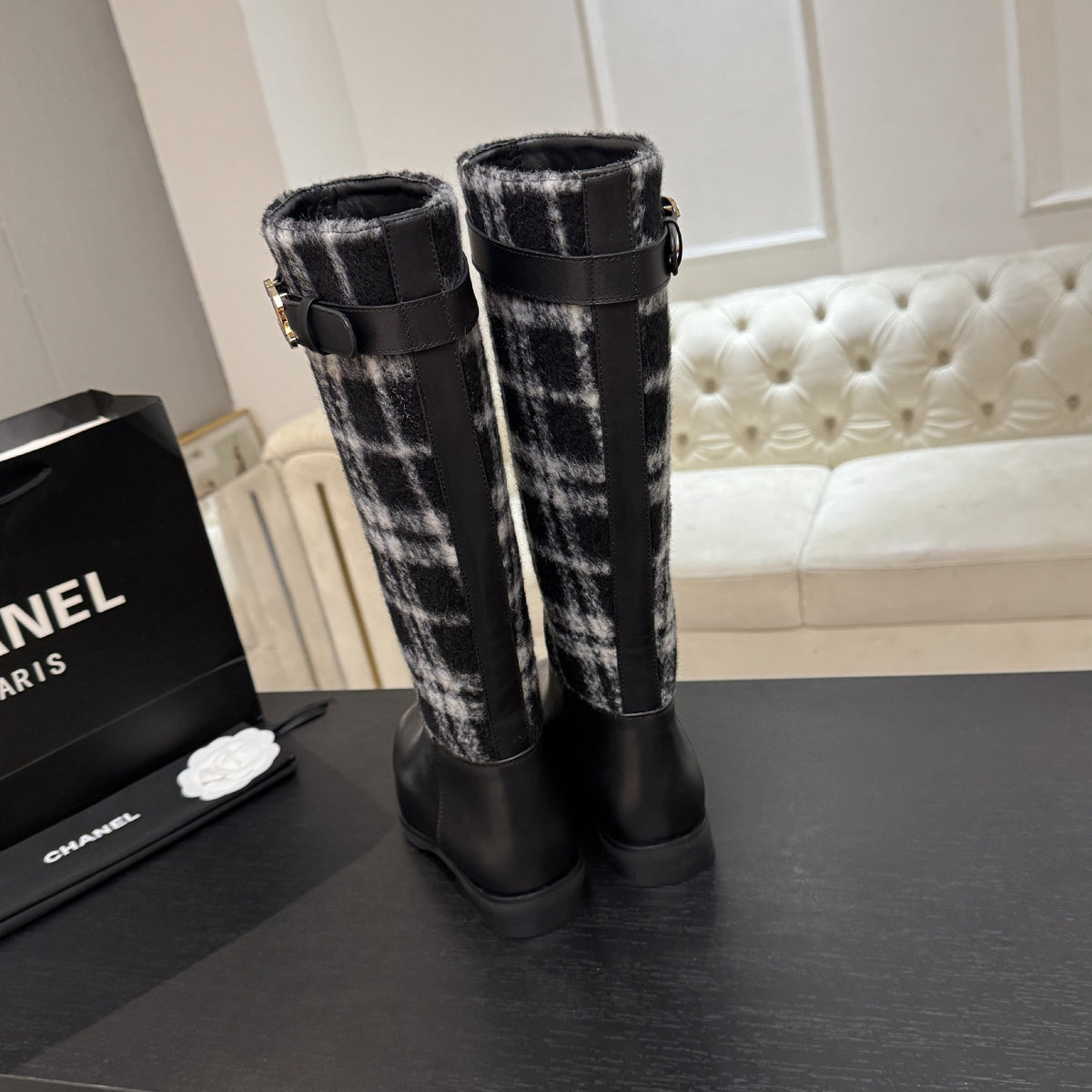 CHL Boots High tweed