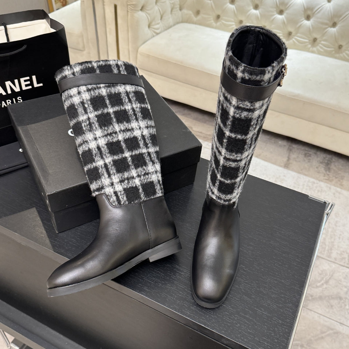 CHL Boots High tweed