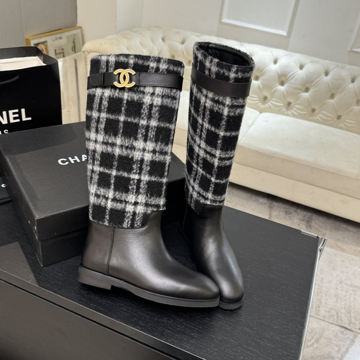 CHL Boots High tweed