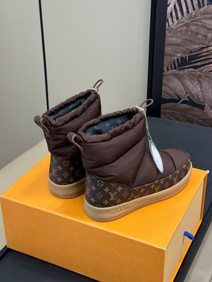 LU Puffer Boots Woman Low