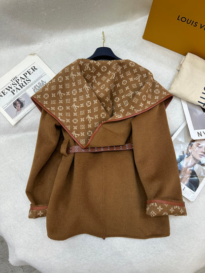 LU Hooded Woman Wool Jacket Limited