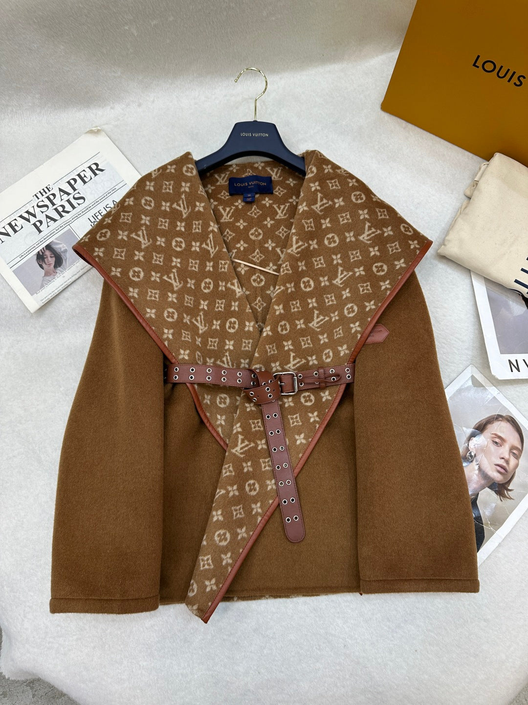 LU Hooded Woman Wool Jacket Limited