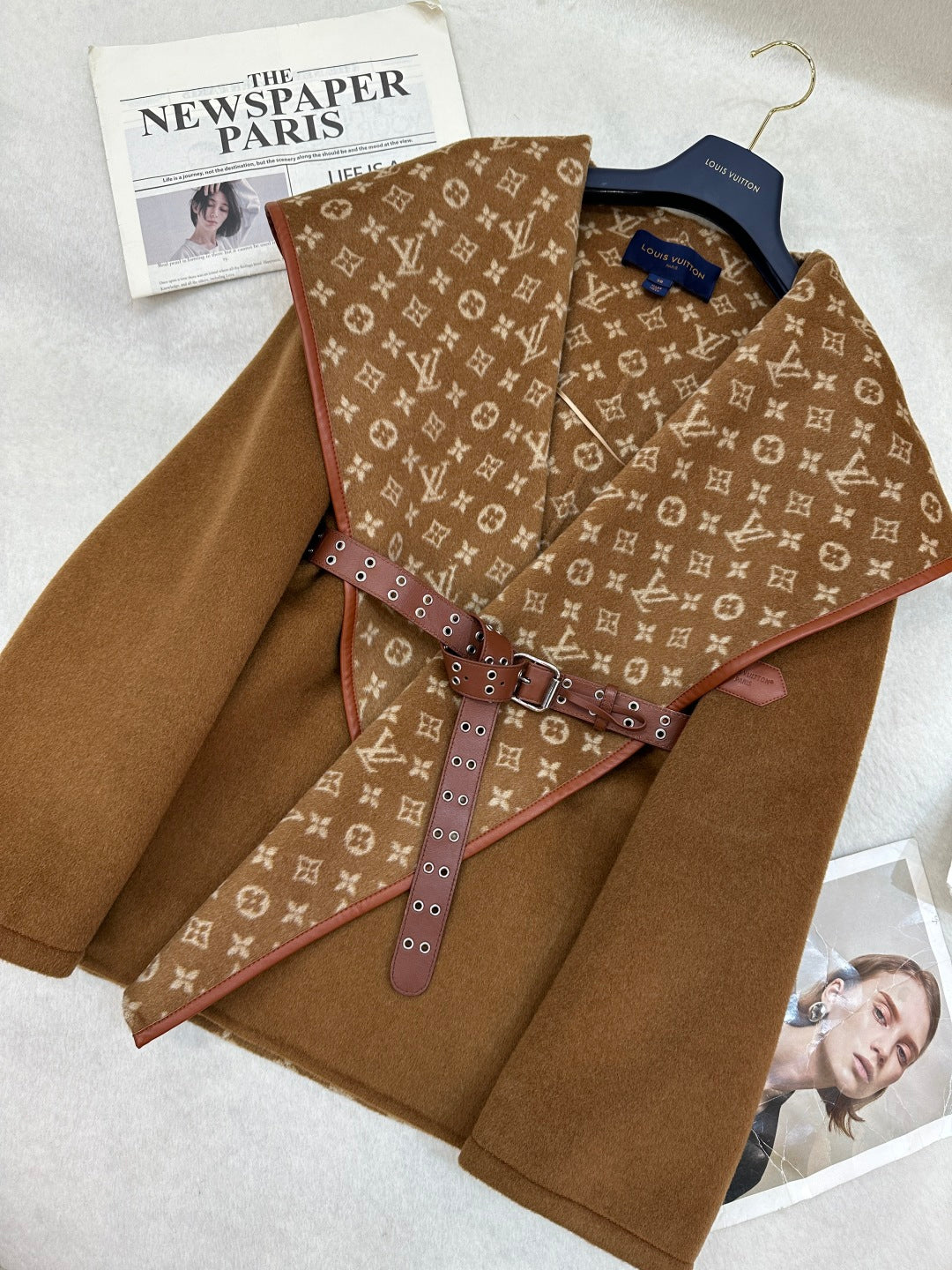 LU Hooded Woman Wool Jacket Limited