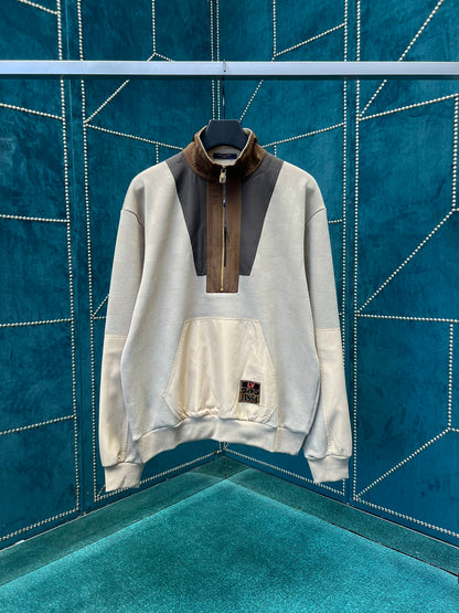 LU Damier Hybrid Half-Zip Workwear Pullover Jacket   Man Ioff