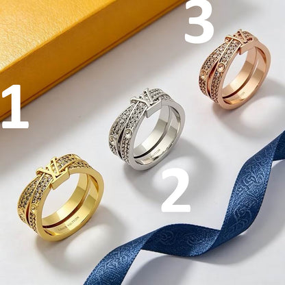 LU Fashion Rings 3 Color's