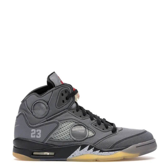 N*KE  Air Jorda 5  AJ5 Retro Off Wite Black Sneakers  46