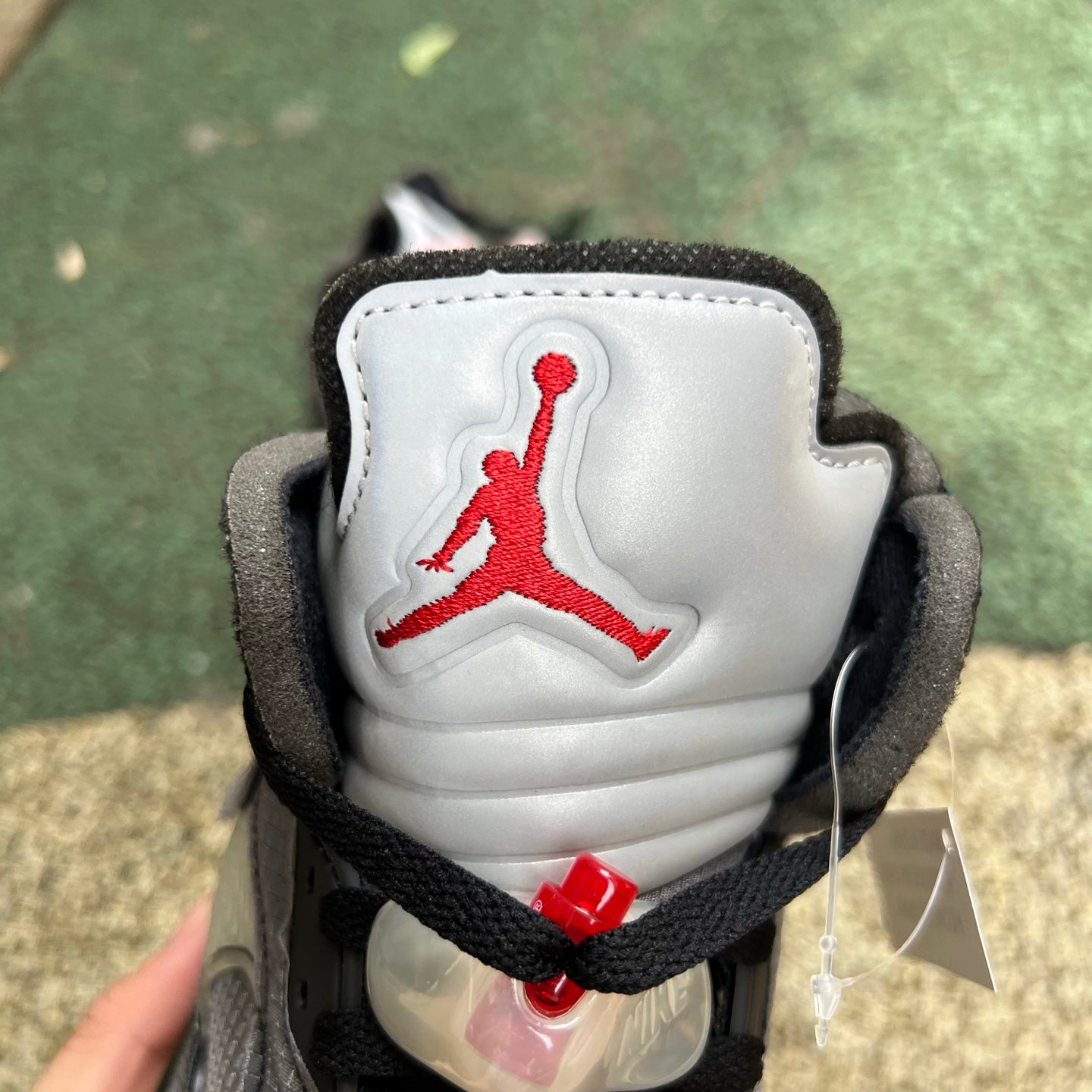 N*KE  Air Jorda 5  AJ5 Retro Off Wite Black Sneakers  46