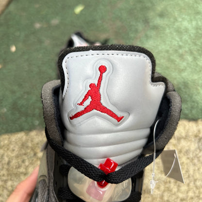 N*KE  Air Jorda 5  AJ5 Retro Off Wite Black Sneakers  46