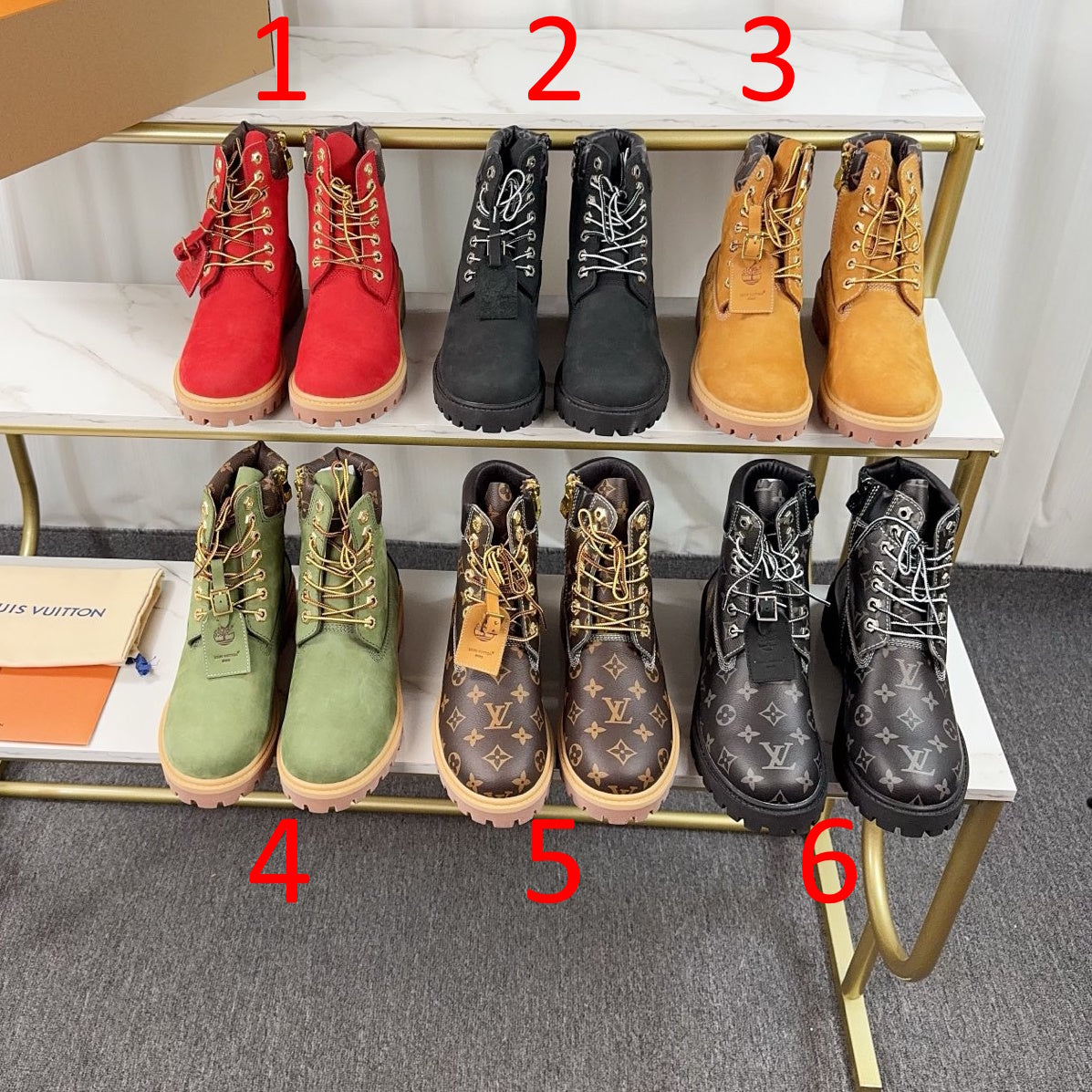 LU x TIMBER LAND  Boots 9 Color's