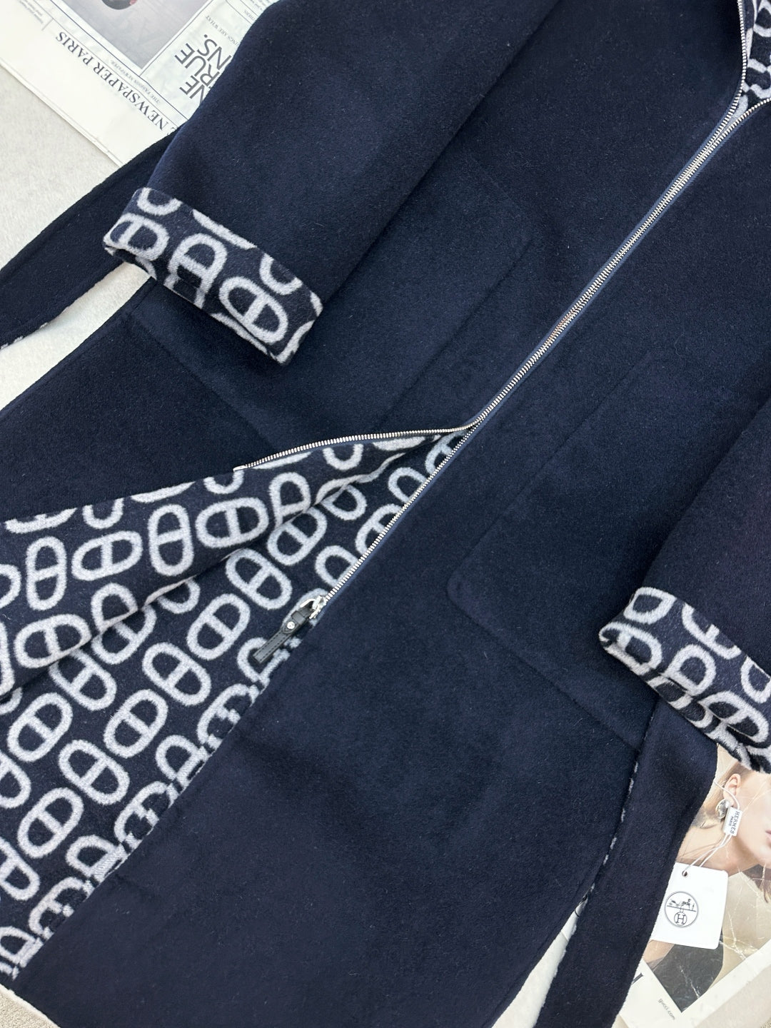 HRM Hooded Woman Wool Jacket Coat 3 Color's Limited