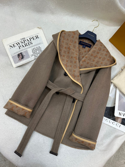 LU Hooded Woman Wool Jacket Limited