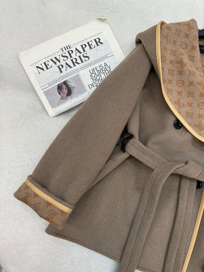 LU Hooded Woman Wool Jacket Limited