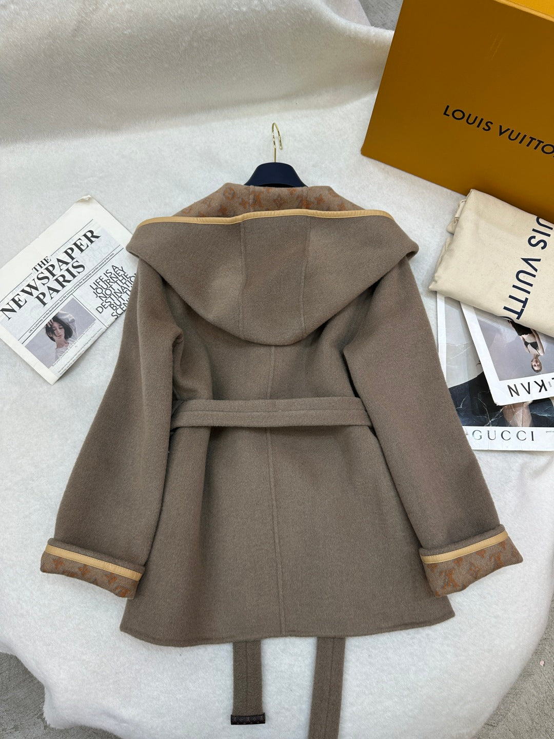 LU Hooded Woman Wool Jacket Limited