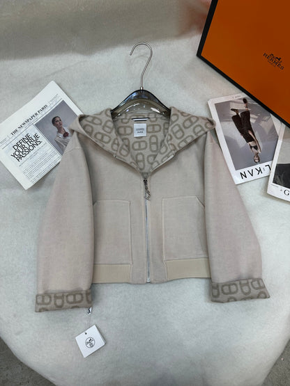HRM Hooded Woman Wool Jacket 3 Color's Limited