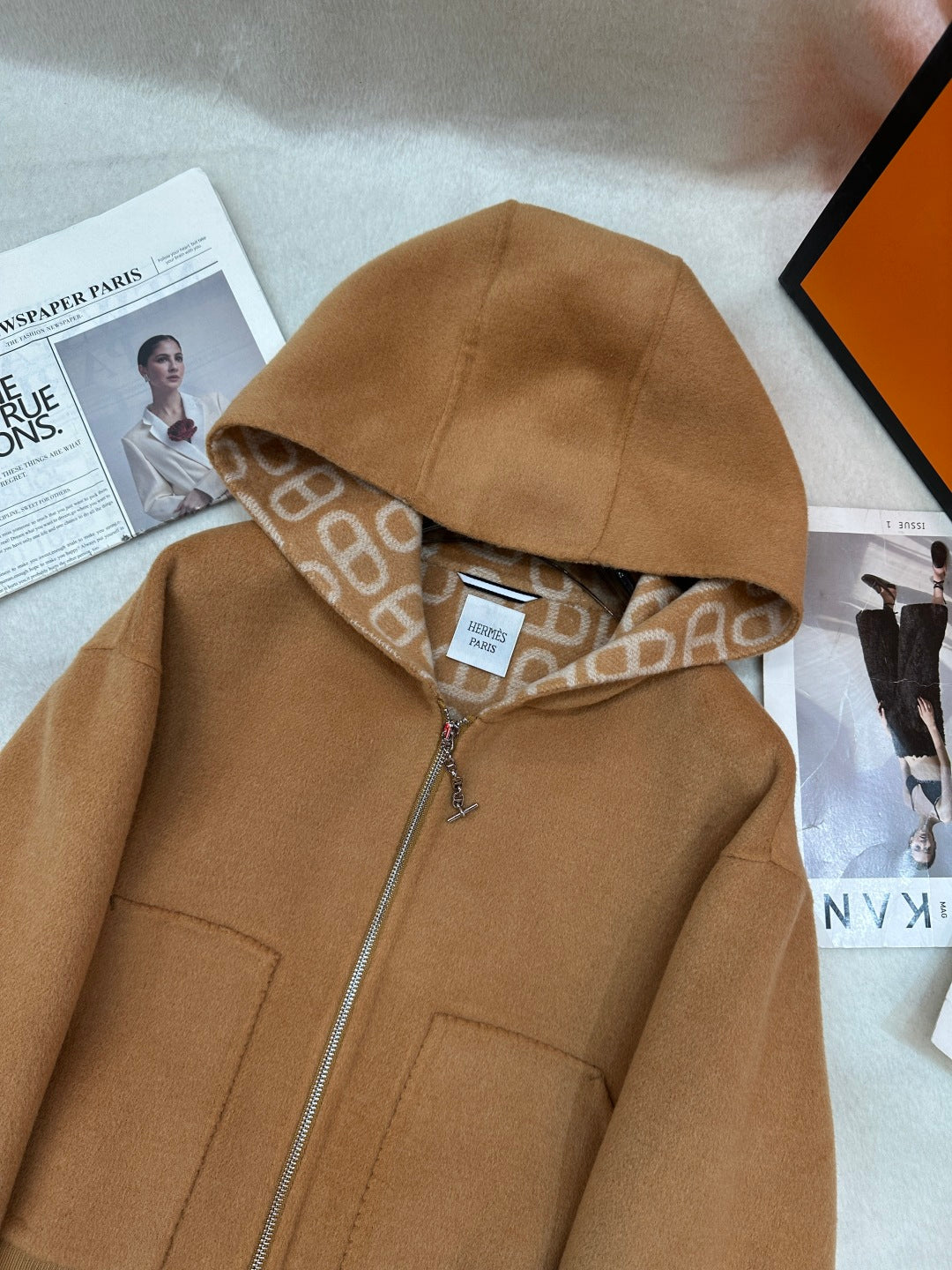 HRM Hooded Woman Wool Jacket 3 Color's Limited
