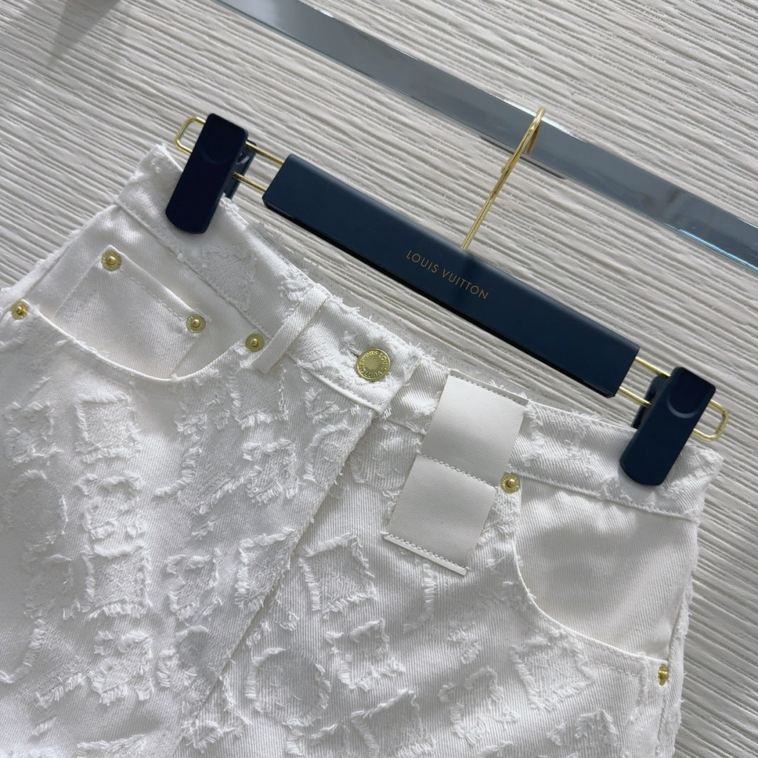 LU Pants Shorts Denim Woman Limited