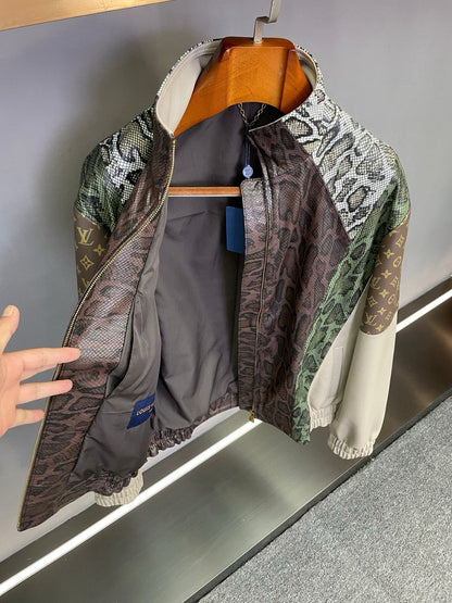 LU Leather Mix Jacket Man Limited