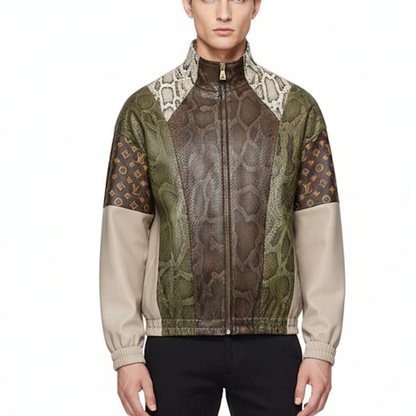 LU Leather Mix Jacket Man Limited
