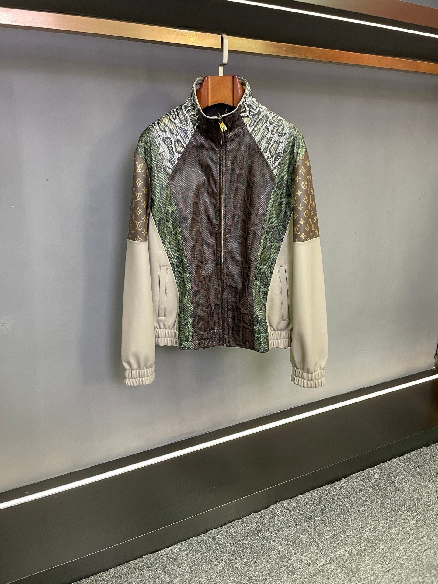 LU Leather Mix Jacket Man Limited