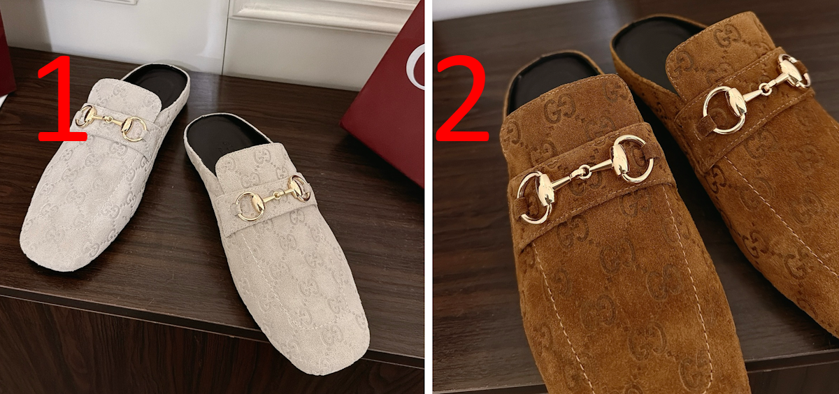 GU mules shoes 2 Color's