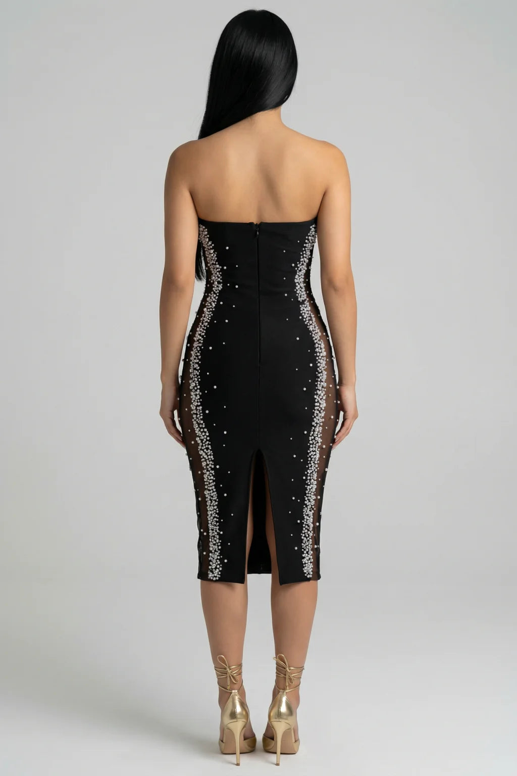 HERVE Party dress Glass beads wedding 2 Color's