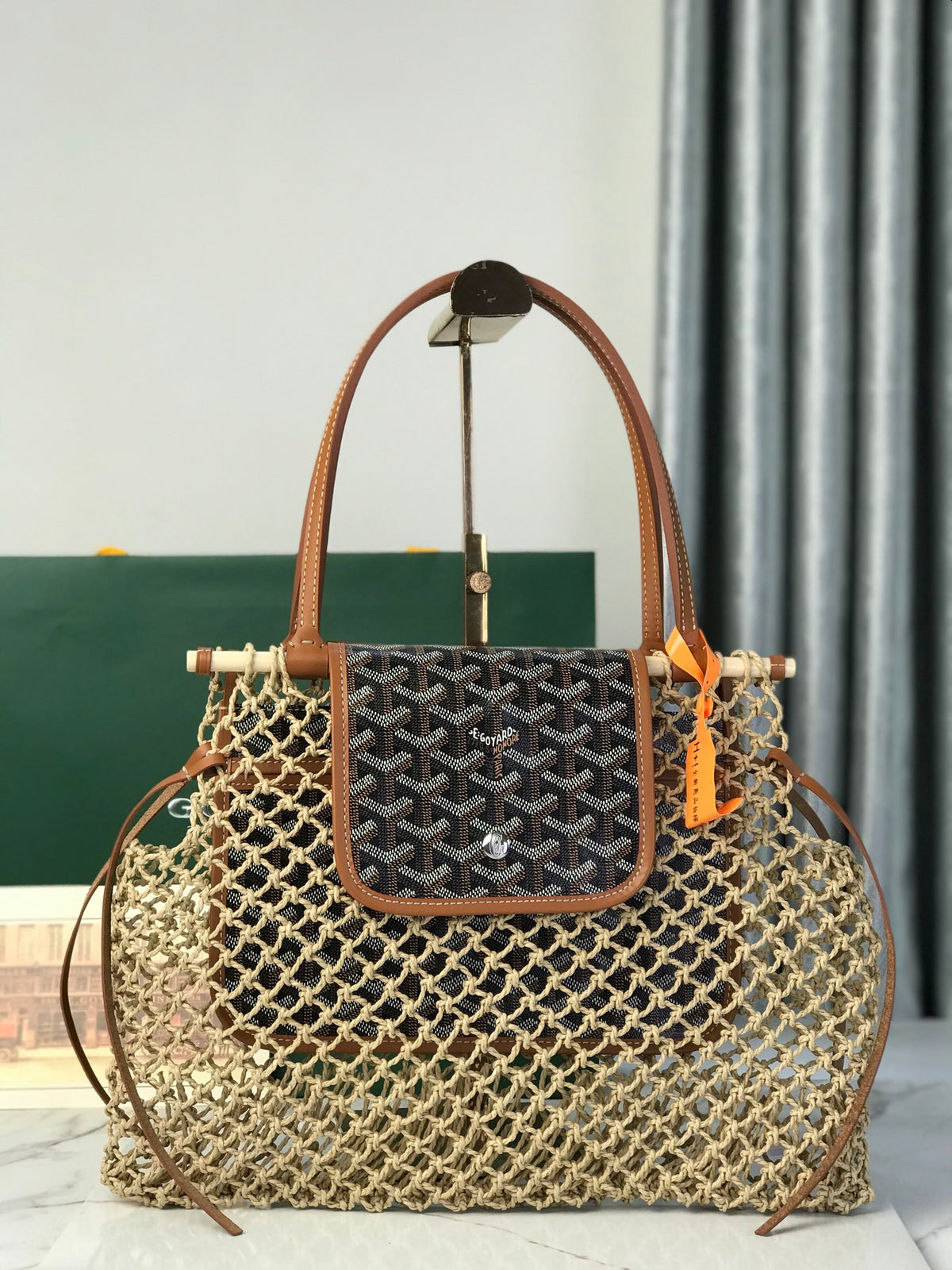 A*GO Net Raffia aligre  bag 36 cm