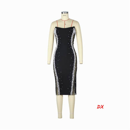HERVE Party dress Glass beads wedding 2 Color's