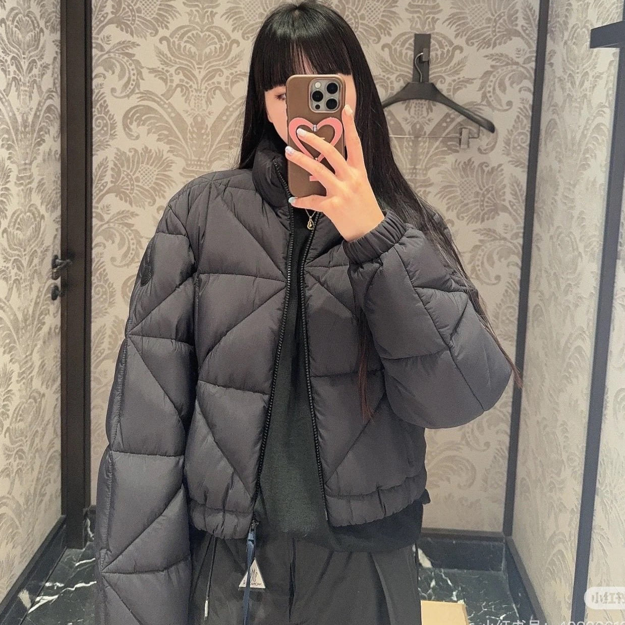 MONCRL Woman Down Jacket Pink 2 Color 's
