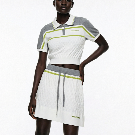 CASA BLANC Woman Polo T- Shirt short sleeve Skirt Set