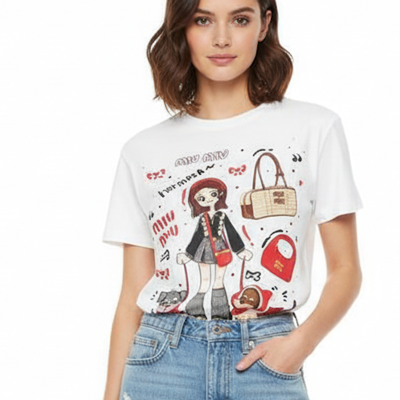 MI MI  Woman T- Shirt short sleeve 3 Color's