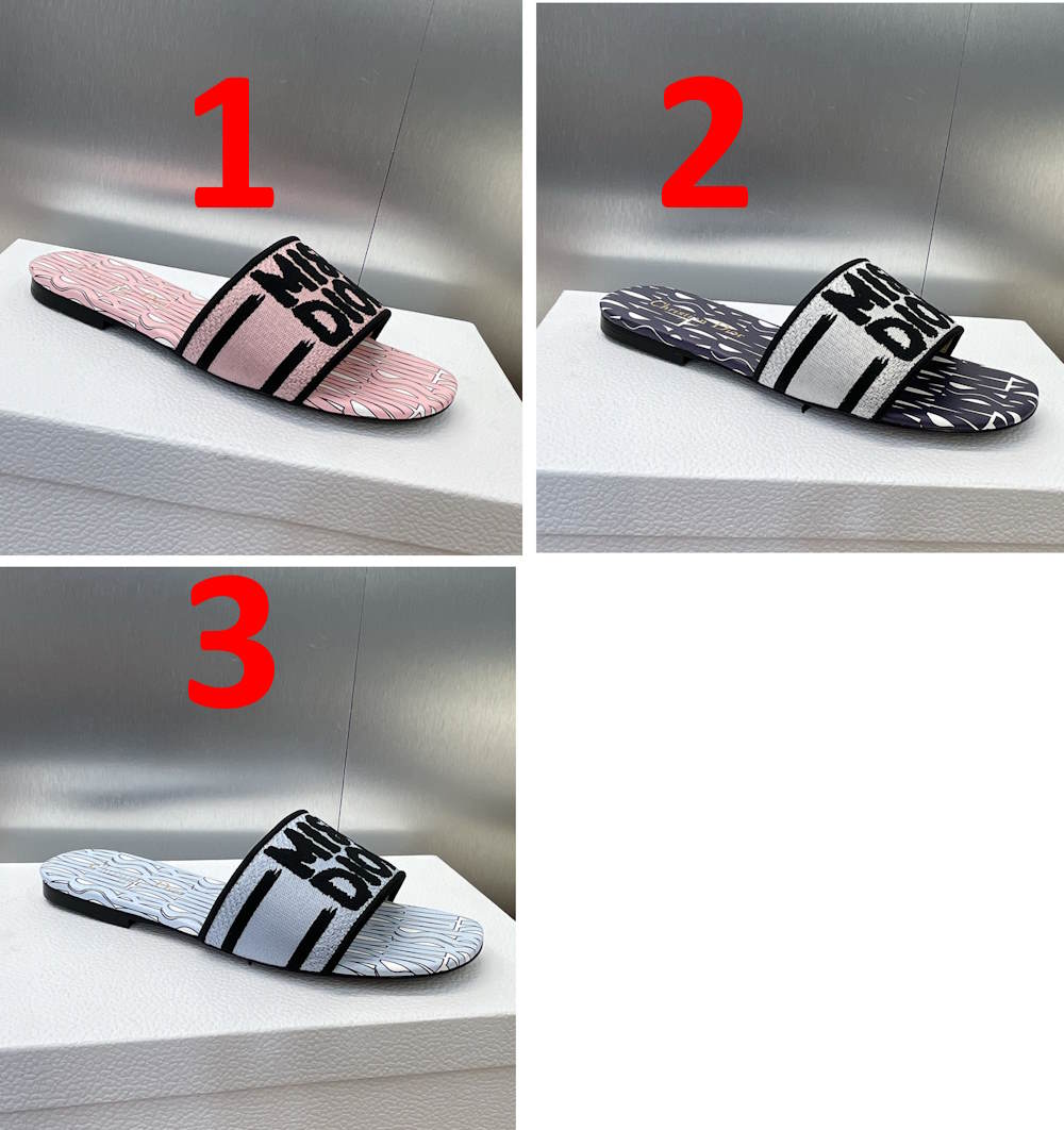 CHD Sandals Slippers 3 Color's 42 Flat