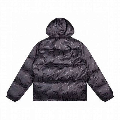 GU   Man Jacket Down Hoodie  Monogram
