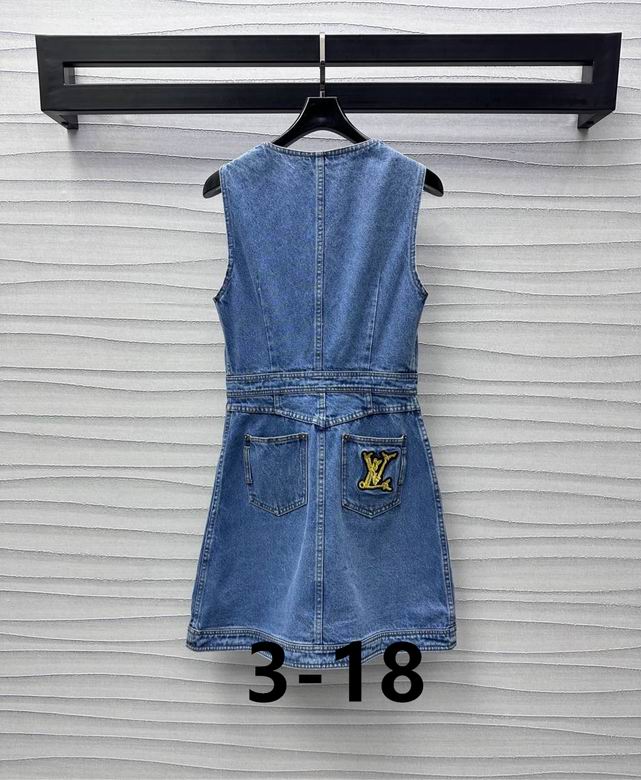 LU Button Front Denim Dress