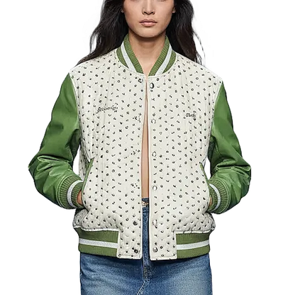GIVENJY  Leather  Varsity Jacket  Unisex